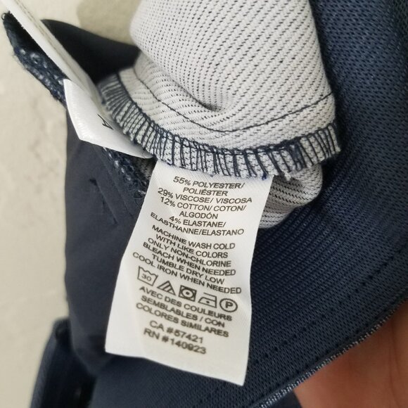 NWT LOFT Petite High Waist Curvy Skinny Pants Blue Size 2P - Picture 7 of 7